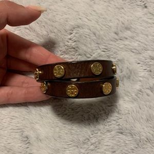 Tory Burch wrap brown bracelet